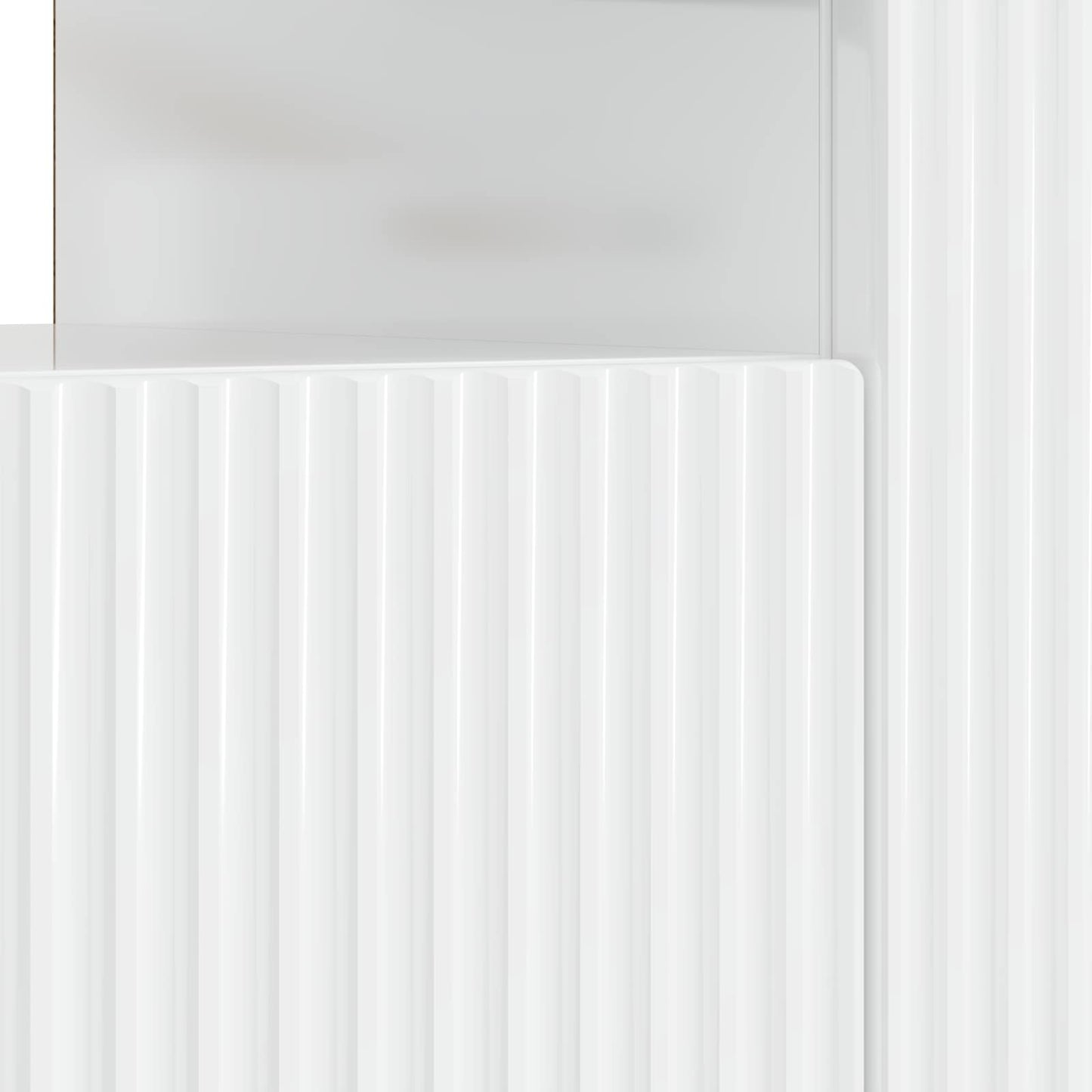 vidaXL LED TV Cabinet High Gloss White Engineered Wood