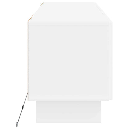 vidaXL LED TV Cabinet High Gloss White Engineered Wood