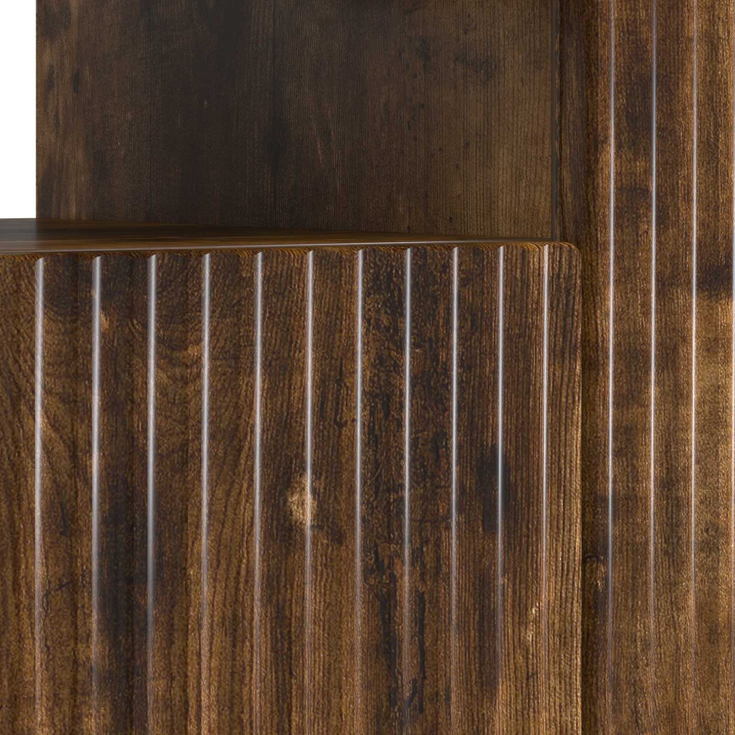 vidaXL LED TV Cabinet Smoked Oak Engineered Wood