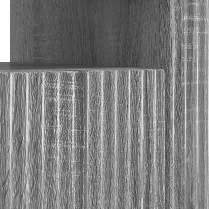 vidaXL LED TV Cabinet Grey Sonoma Engineered Wood