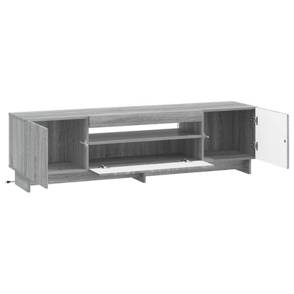 vidaXL LED TV Cabinet Grey Sonoma Engineered Wood