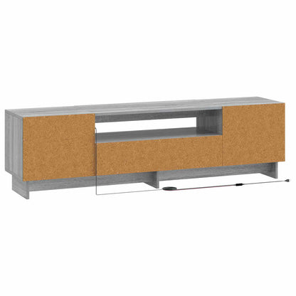 vidaXL LED TV Cabinet Grey Sonoma Engineered Wood