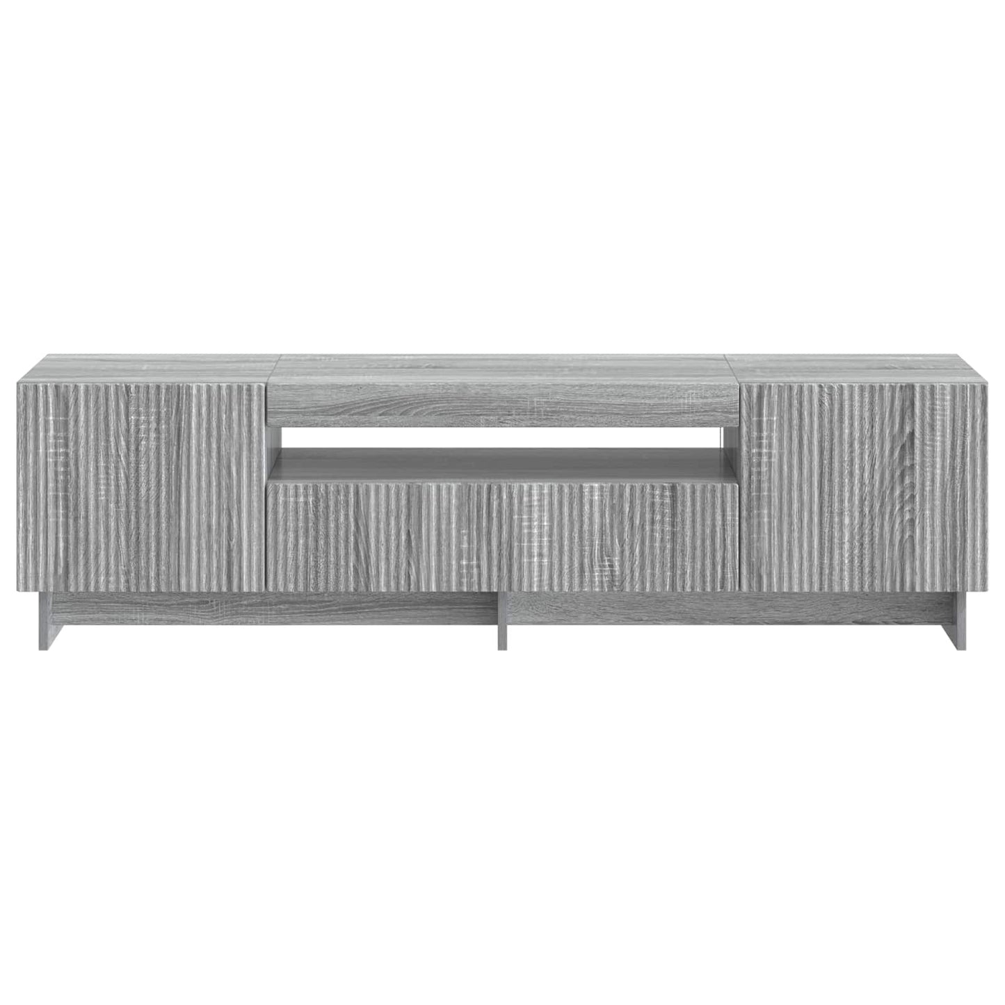 vidaXL LED TV Cabinet Grey Sonoma Engineered Wood