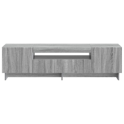 vidaXL LED TV Cabinet Grey Sonoma Engineered Wood