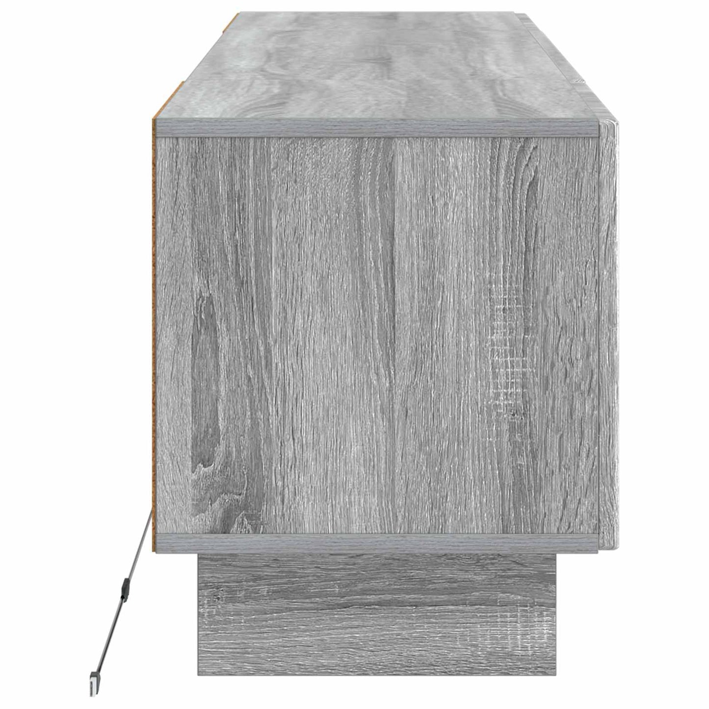 vidaXL LED TV Cabinet Grey Sonoma Engineered Wood