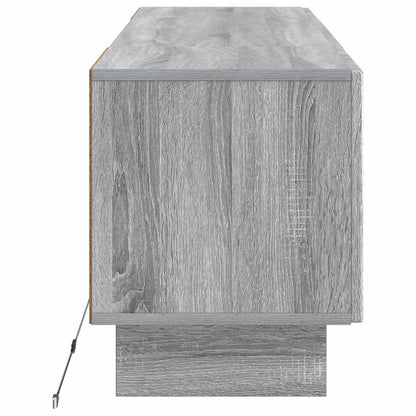 vidaXL LED TV Cabinet Grey Sonoma Engineered Wood