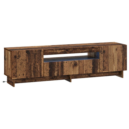 vidaXL LED TV Cabinet Old Wood Engineered Wood