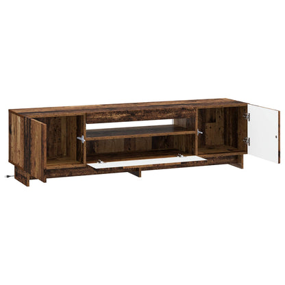 vidaXL LED TV Cabinet Old Wood Engineered Wood
