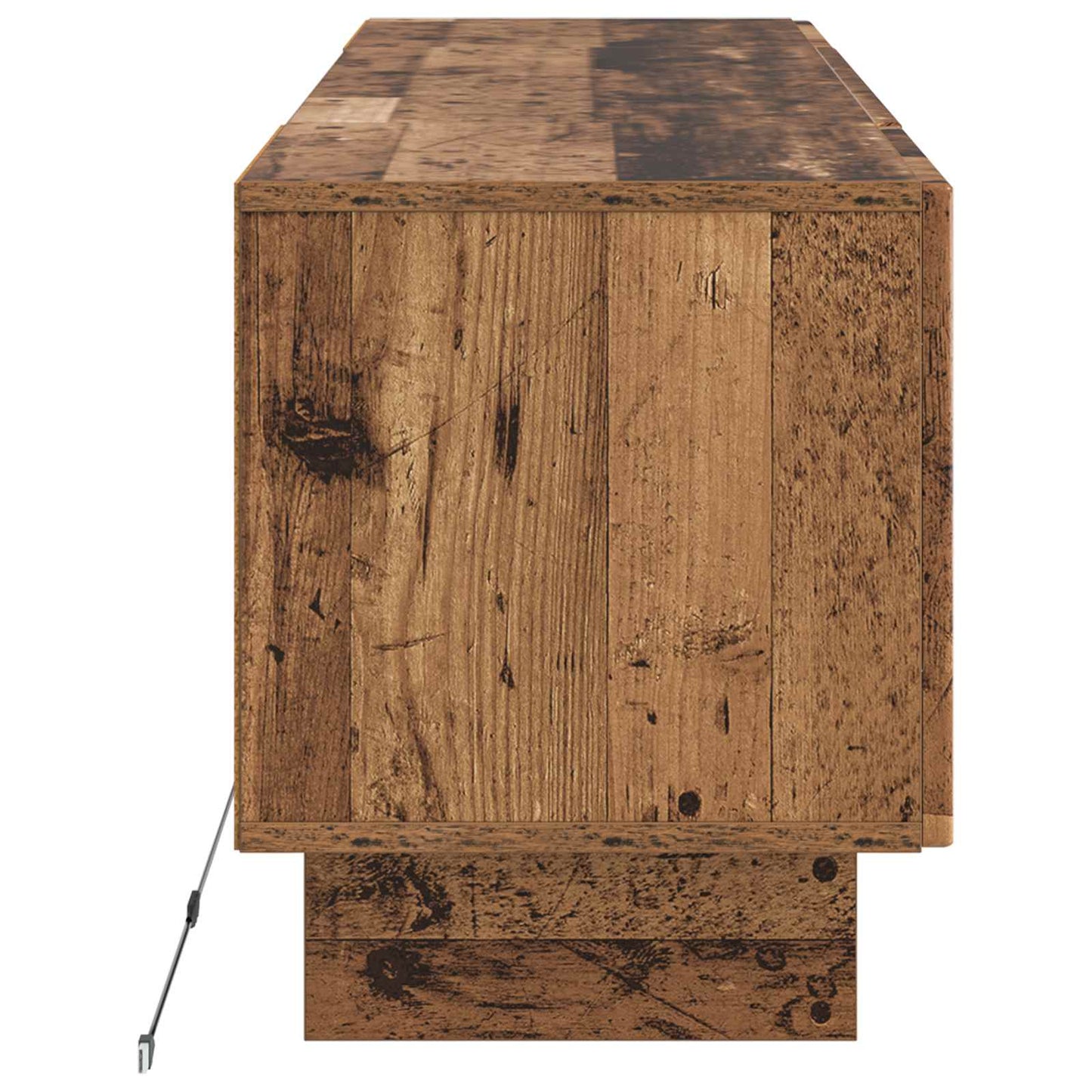 vidaXL LED TV Cabinet Old Wood Engineered Wood