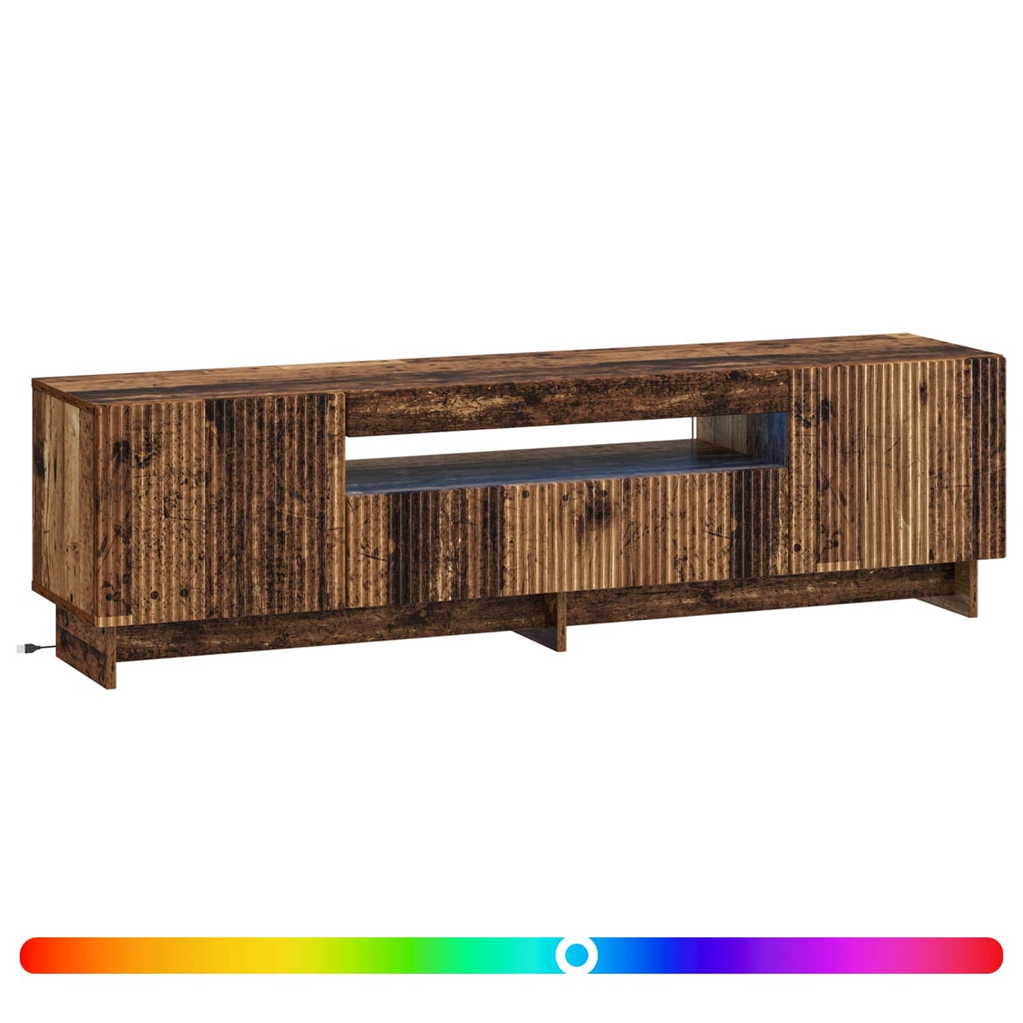 vidaXL LED TV Cabinet Old Wood Engineered Wood
