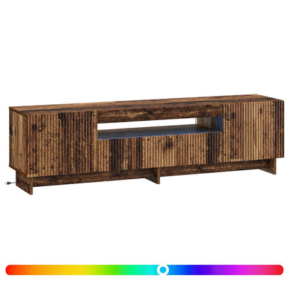 vidaXL LED TV Cabinet Old Wood Engineered Wood
