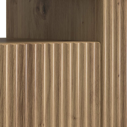 vidaXL LED TV Cabinet Artisan Oak Engineered Wood