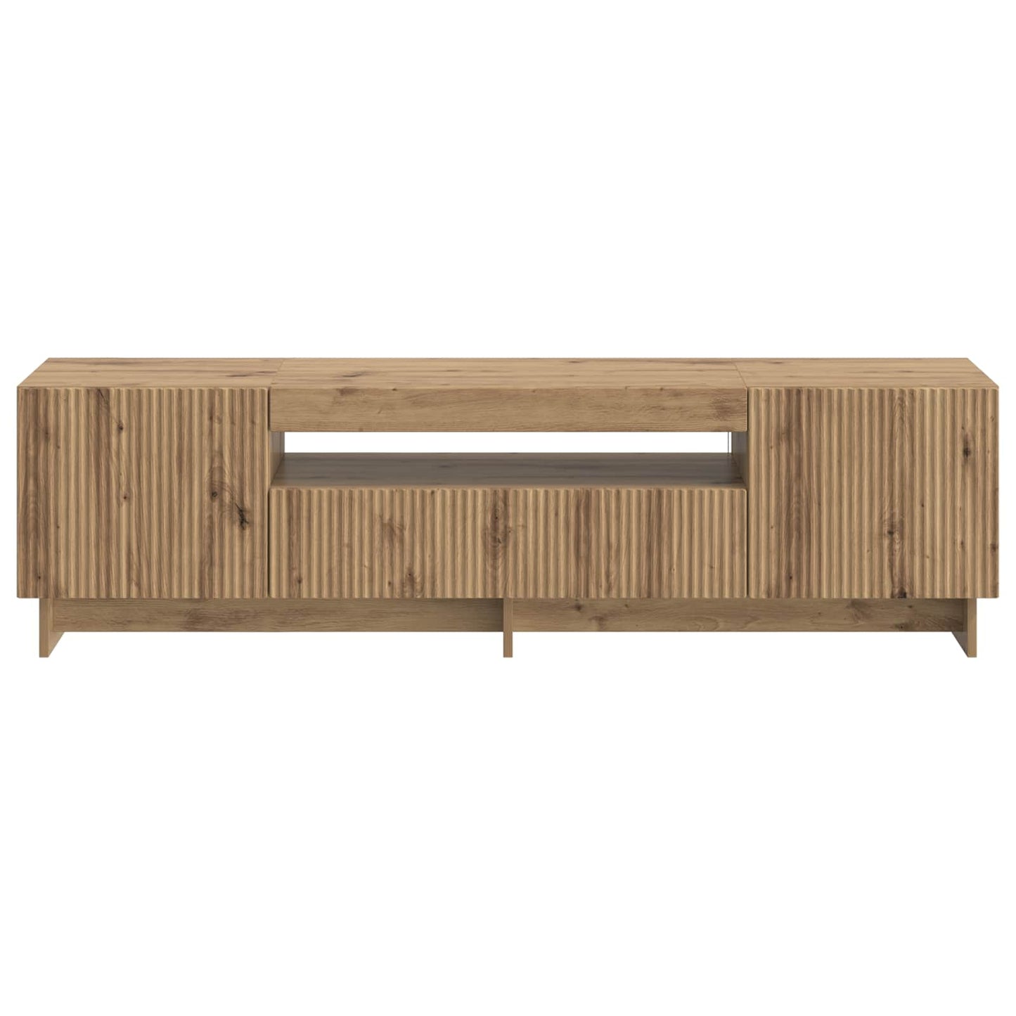 vidaXL LED TV Cabinet Artisan Oak Engineered Wood