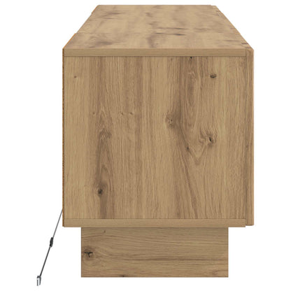 vidaXL LED TV Cabinet Artisan Oak Engineered Wood