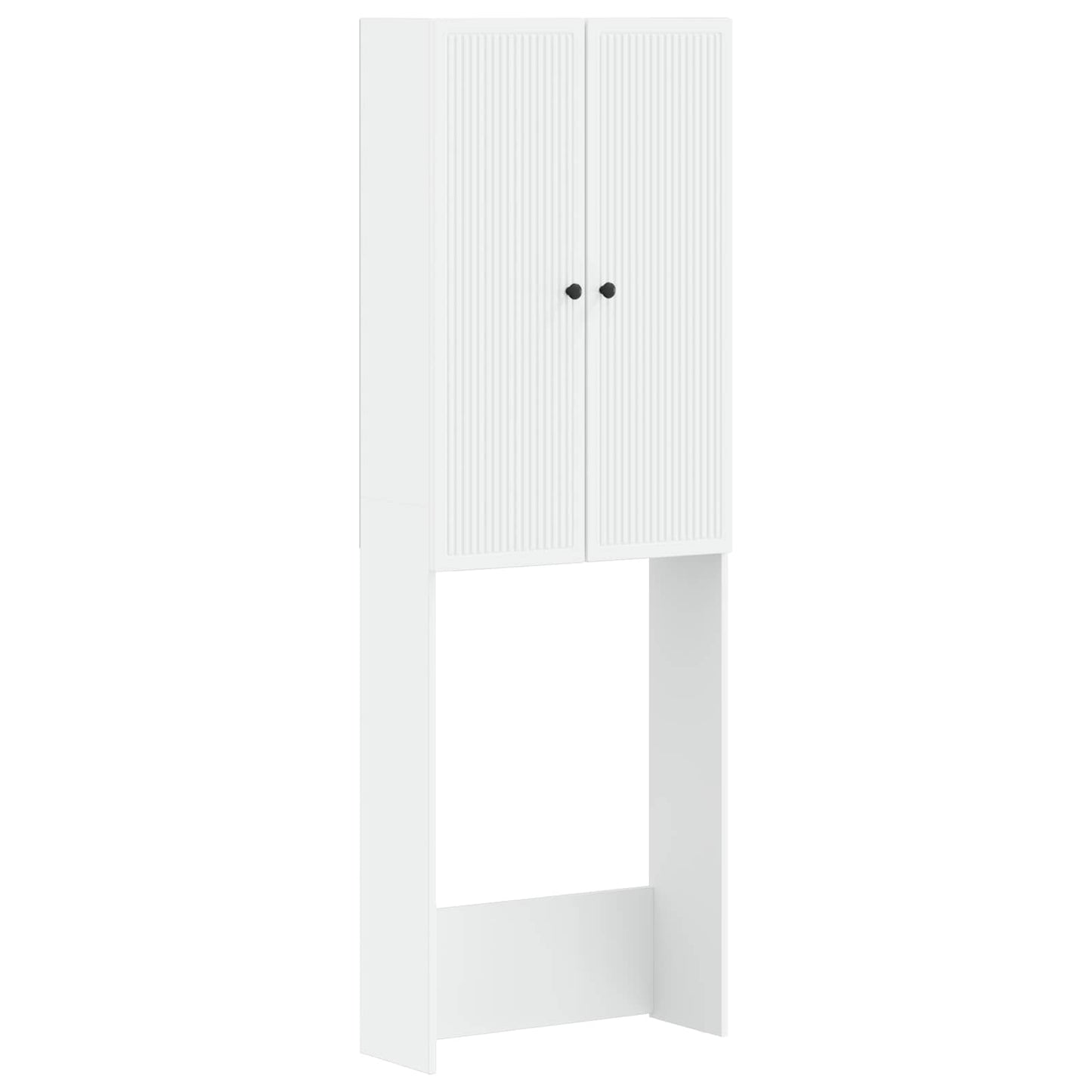 vidaXL Toilet Cabinet EDE White 66 x 25.5 x 190 cm Engineered Wood