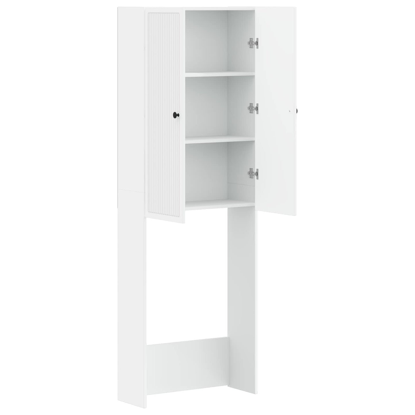 vidaXL Toilet Cabinet EDE White 66 x 25.5 x 190 cm Engineered Wood
