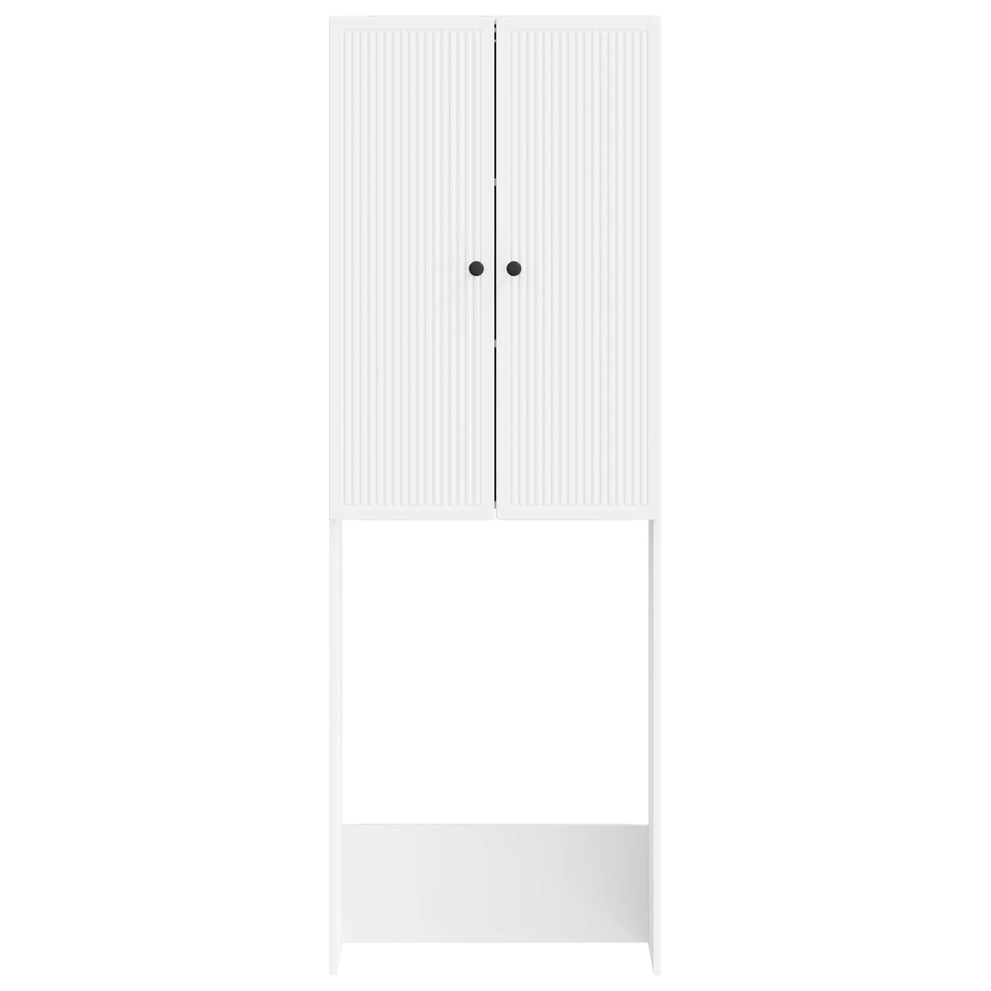 vidaXL Toilet Cabinet EDE White 66 x 25.5 x 190 cm Engineered Wood
