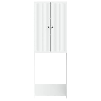 vidaXL Toilet Cabinet EDE White 66 x 25.5 x 190 cm Engineered Wood