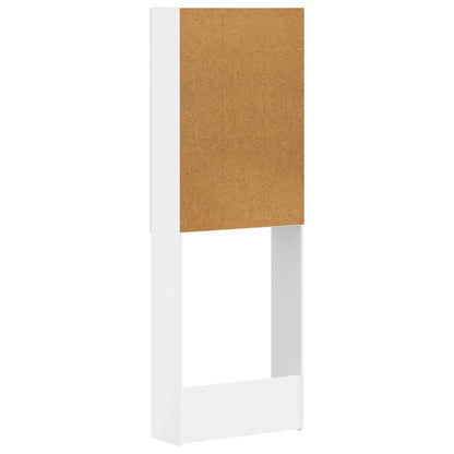 vidaXL Toilet Cabinet EDE High Gloss White 66 x 25.5 x 190 cm