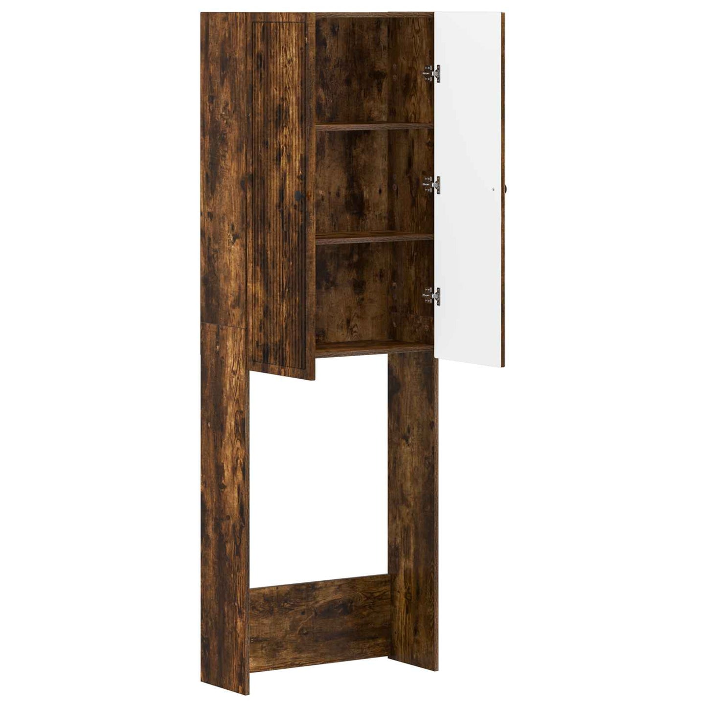 vidaXL Toilet Cabinet EDE Smoked Oak 66 x 25.5 x 190 cm
