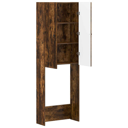 vidaXL Toilet Cabinet EDE Smoked Oak 66 x 25.5 x 190 cm