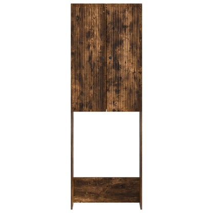 vidaXL Toilet Cabinet EDE Smoked Oak 66 x 25.5 x 190 cm