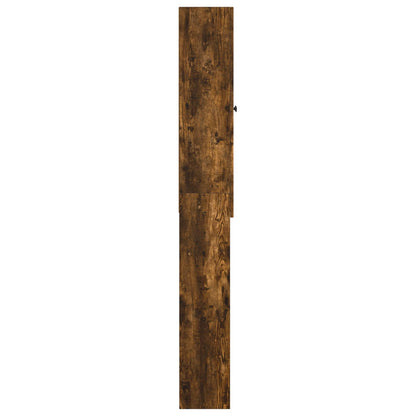 vidaXL Toilet Cabinet EDE Smoked Oak 66 x 25.5 x 190 cm