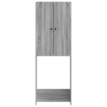 vidaXL Toilet Cabinet EDE Grey Sonoma 66 x 25.5 x 190 cm