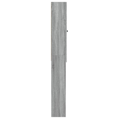 vidaXL Toilet Cabinet EDE Grey Sonoma 66 x 25.5 x 190 cm