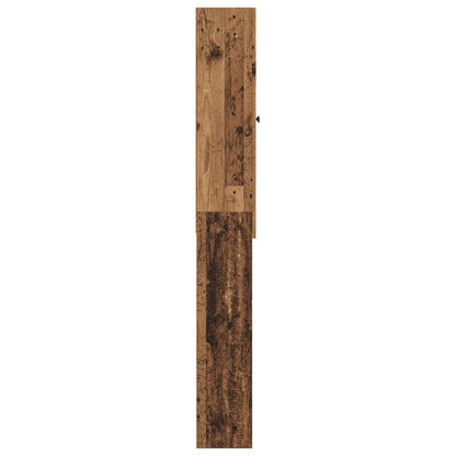 vidaXL Toilet Cabinet EDE Old Wood 66 x 25.5 x 190 cm Engineered Wood