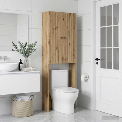 vidaXL Toilet Cabinet EDE Artisan Oak 66 x 25.5 x 190 cm