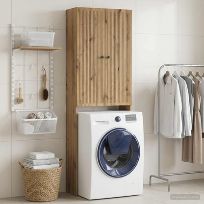 vidaXL Toilet Cabinet EDE Artisan Oak 66 x 25.5 x 190 cm