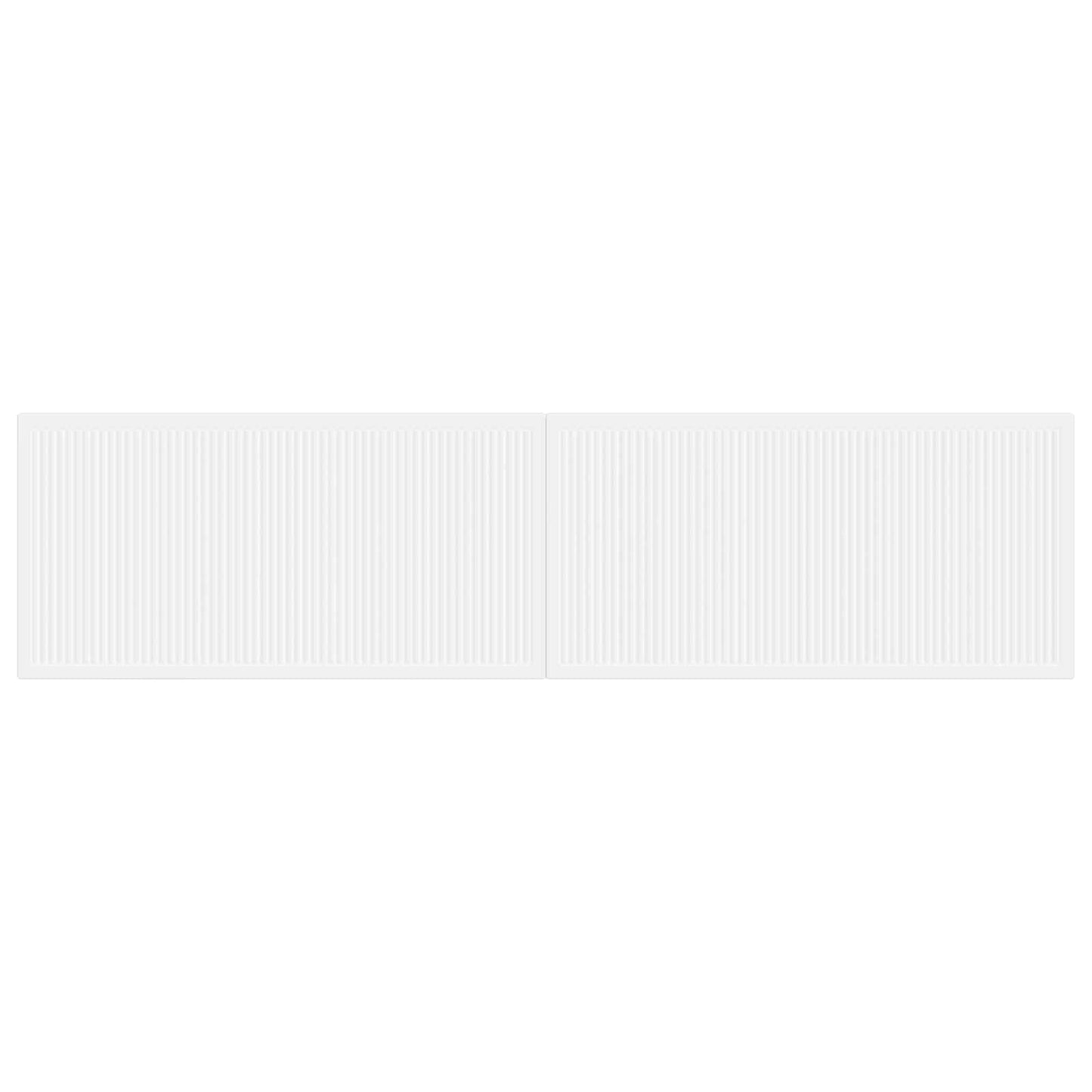 vidaXL Wall-Mounted Headboard EDE White Engineered Wood