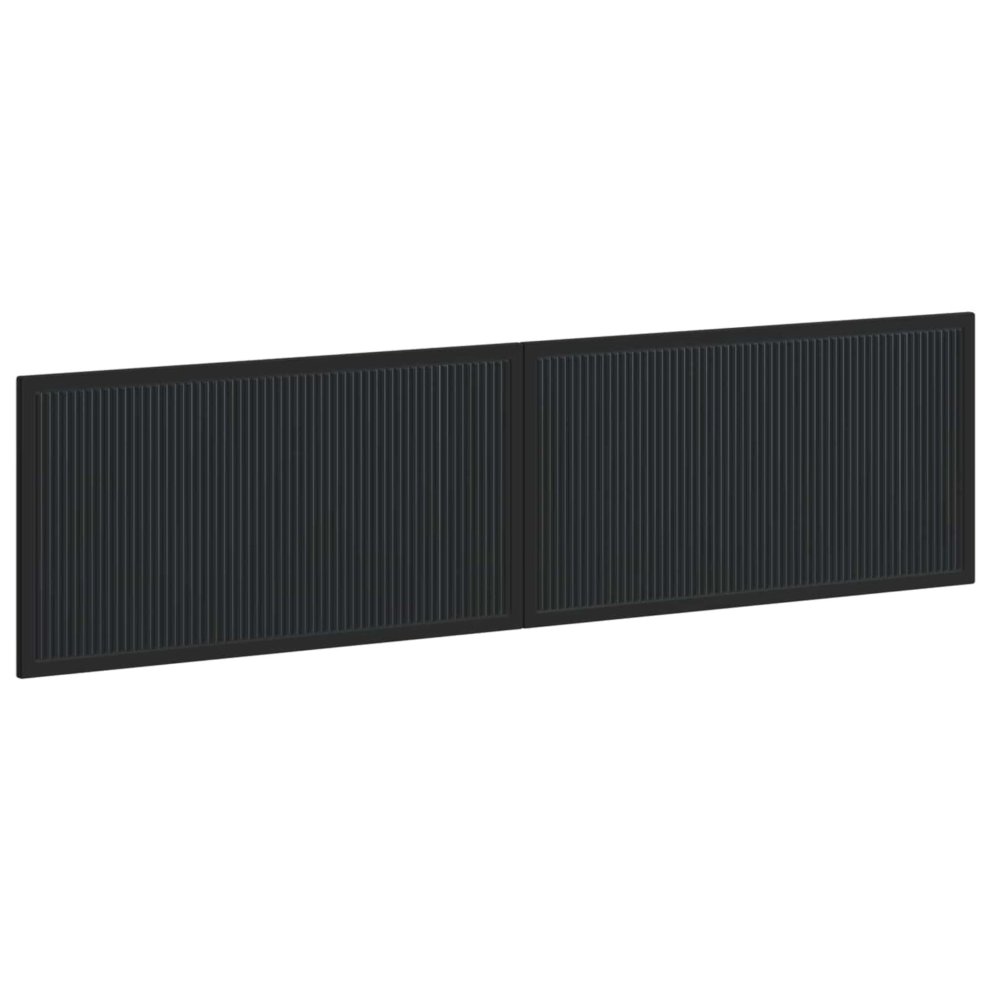 vidaXL Wall-Mounted Headboard EDE Black Engineered Wood