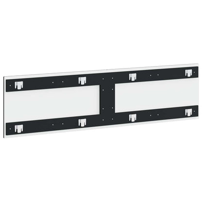 vidaXL Wall-Mounted Headboard EDE Black Engineered Wood