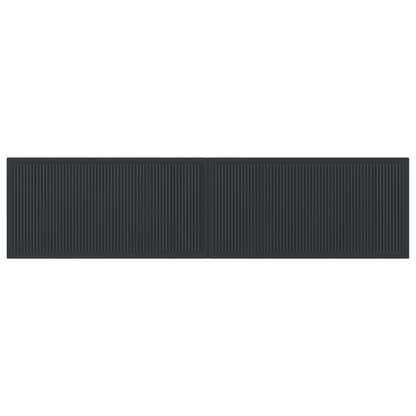 vidaXL Wall-Mounted Headboard EDE Black Engineered Wood