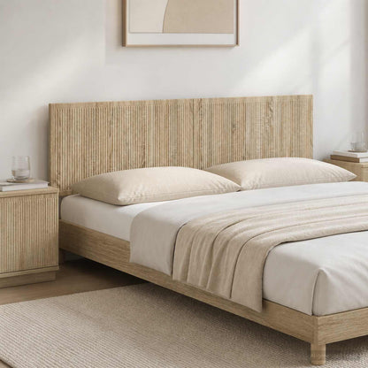vidaXL Wall-Mounted Headboard EDE Sonoma Oak Engineered Wood