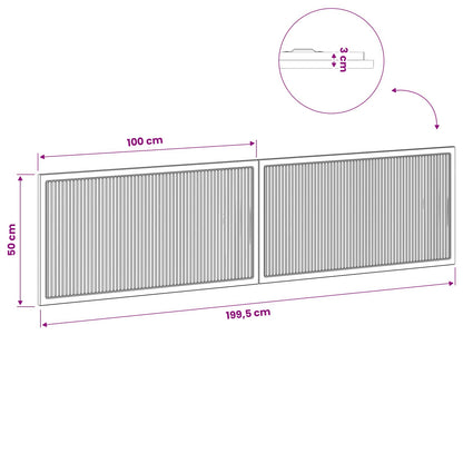 vidaXL Wall-Mounted Headboard EDE Sonoma Oak Engineered Wood