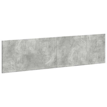 vidaXL Wall-Mounted Headboard EDE Concrete Grey Engineered Wood