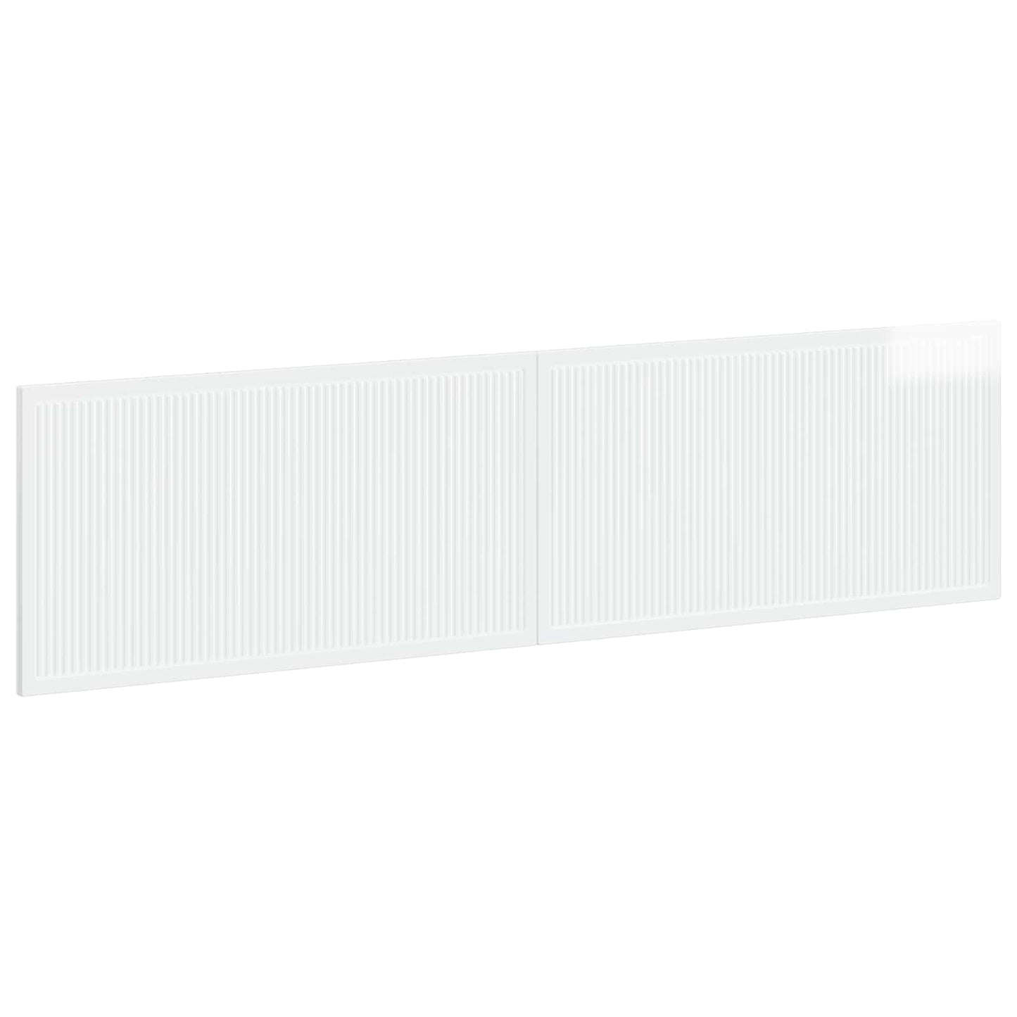 vidaXL Wall-Mounted Headboard EDE High Gloss White Engineered Wood