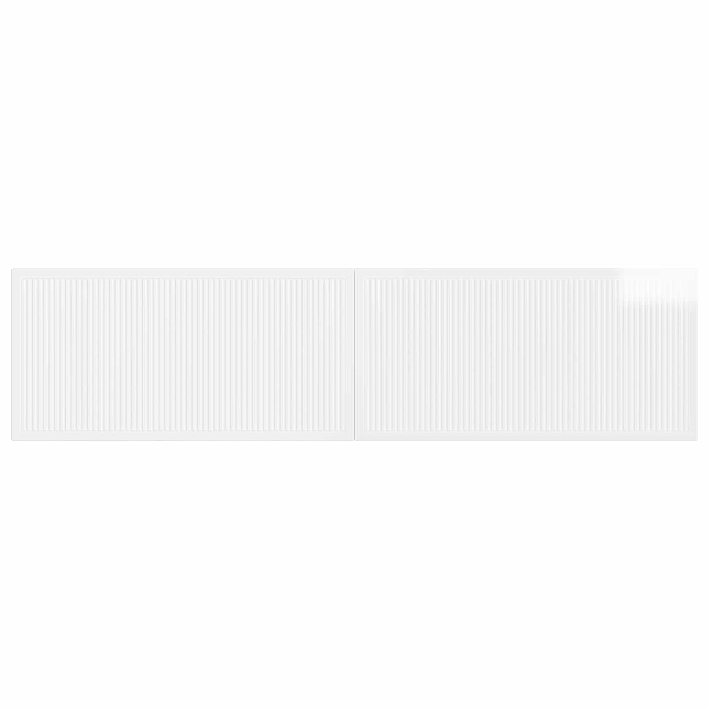 vidaXL Wall-Mounted Headboard EDE High Gloss White Engineered Wood