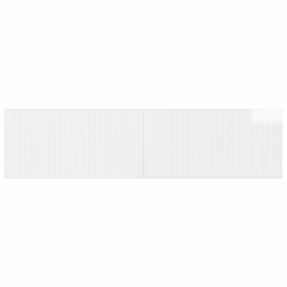 vidaXL Wall-Mounted Headboard EDE High Gloss White Engineered Wood
