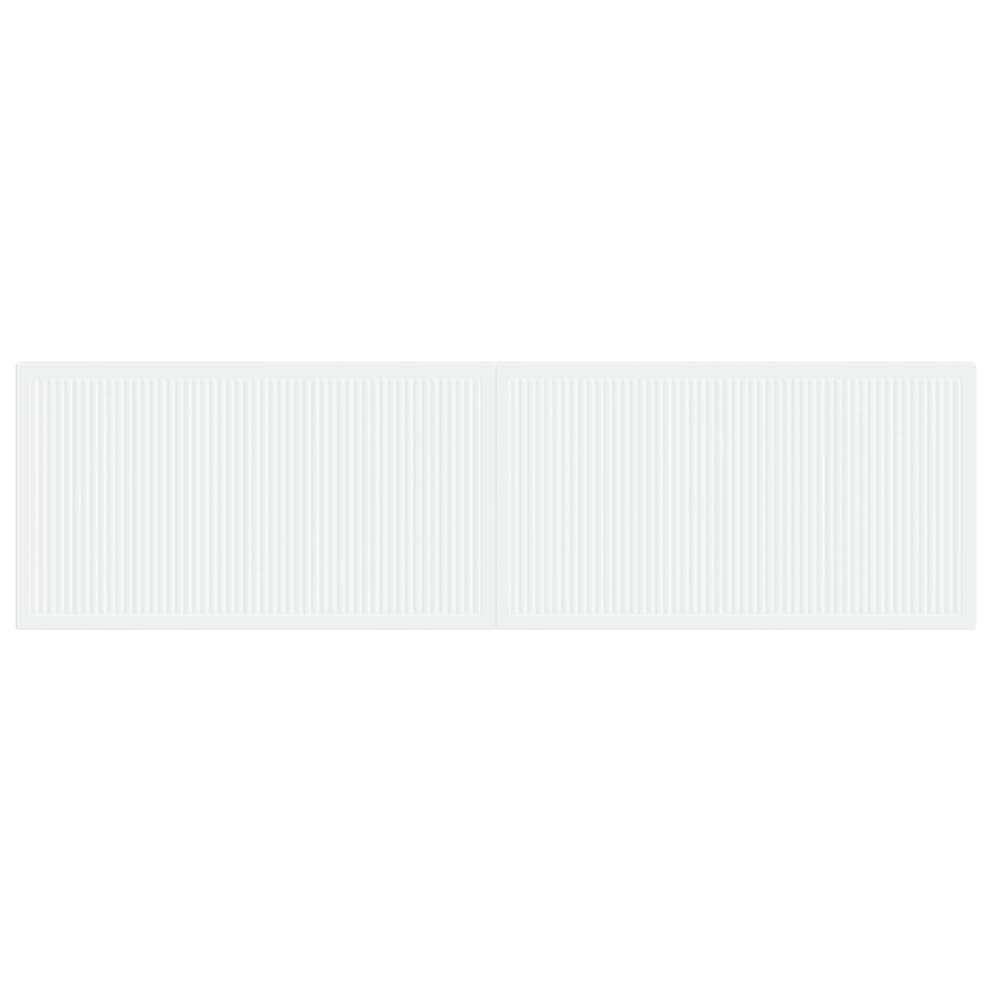 vidaXL Wall-Mounted Headboard EDE White Engineered Wood
