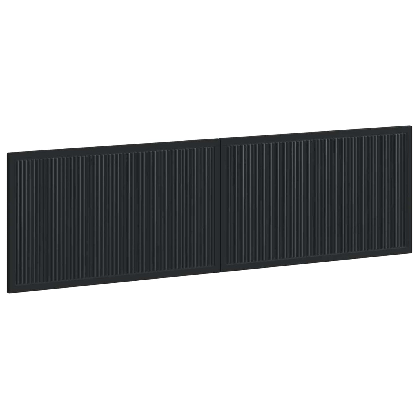 vidaXL Wall-Mounted Headboard EDE Black Engineered Wood