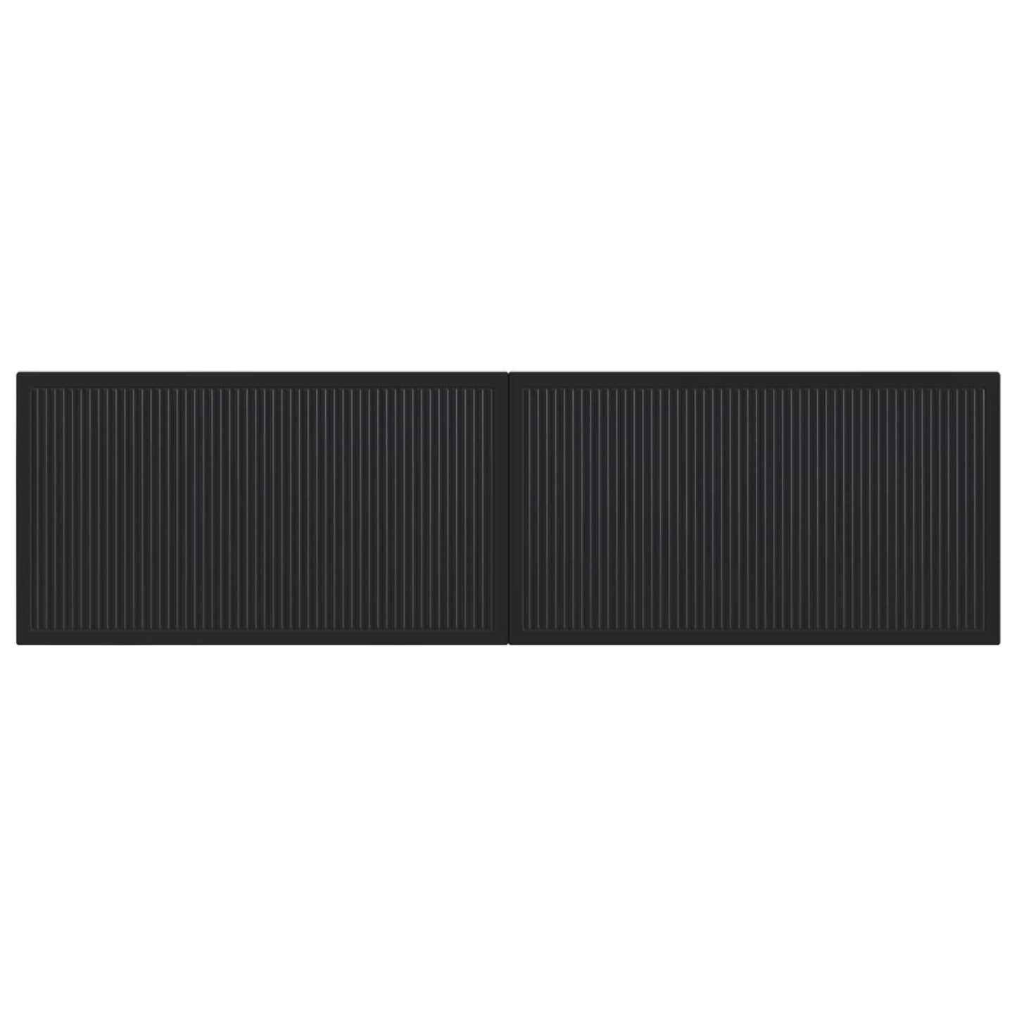 vidaXL Wall-Mounted Headboard EDE Black Engineered Wood