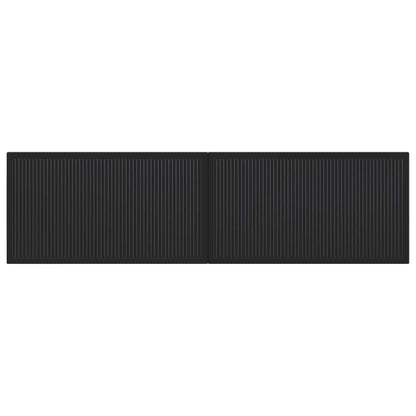 vidaXL Wall-Mounted Headboard EDE Black Engineered Wood