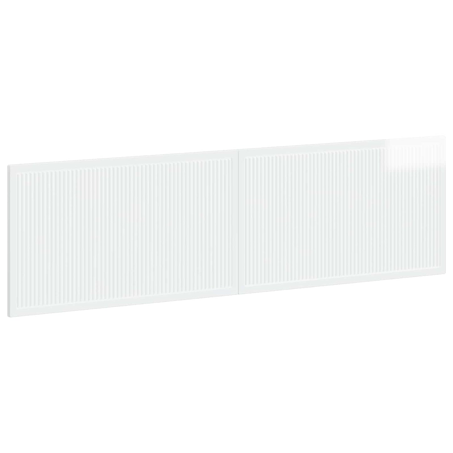 vidaXL Wall-Mounted Headboard EDE High Gloss White Engineered Wood
