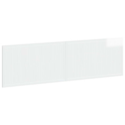vidaXL Wall-Mounted Headboard EDE High Gloss White Engineered Wood