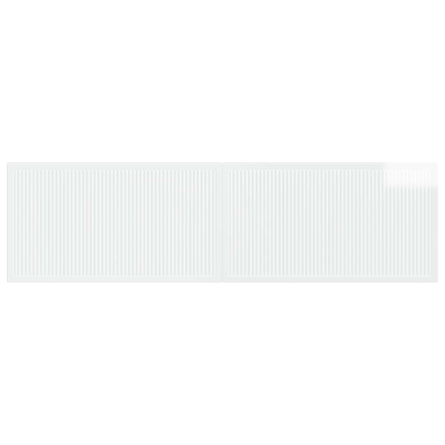 vidaXL Wall-Mounted Headboard EDE High Gloss White Engineered Wood