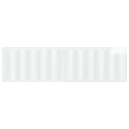 vidaXL Wall-Mounted Headboard EDE High Gloss White Engineered Wood